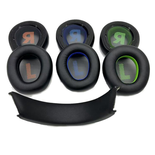 For JBL Q910 / Q910X / Q910P Headphones Accessories, 1pair Black Earpads, 1pair Black Green Earpads, 1pair Black Blue Earpads, Head Beam