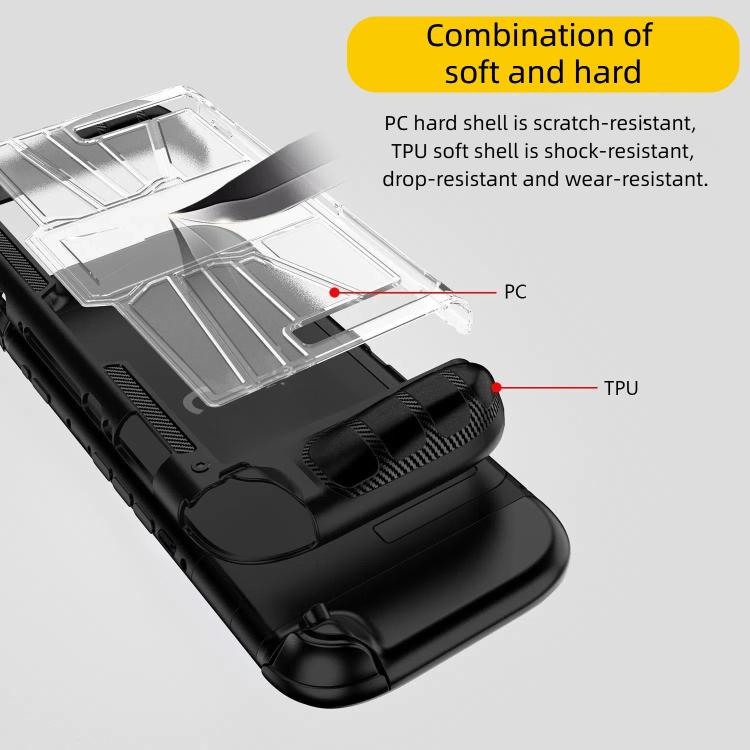 For Nintendo Switch 2 Game Console TPU + PC One-piece Case Shockproof Shell, TPU + PC One-piece Case Black, TPU + PC One-piece Case White