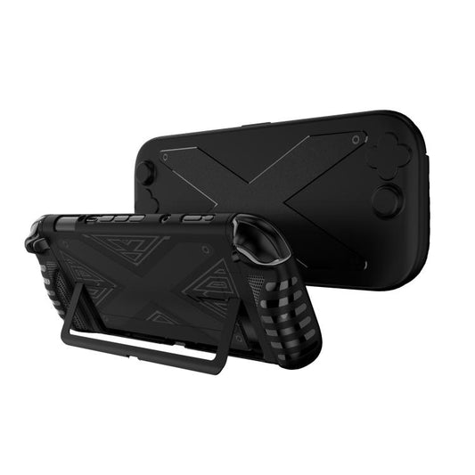 Pour Nintendo Switch 2, étui de protection divisé en PC + TPU avec panneau, panneau en PC + TPU noir, panneau en PC + TPU blanc