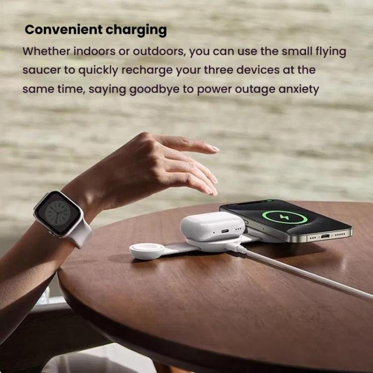 ANKER B25M8 3 In 1 15W Magnetic Wireless Charger For iPhone, iWatch, AirPods