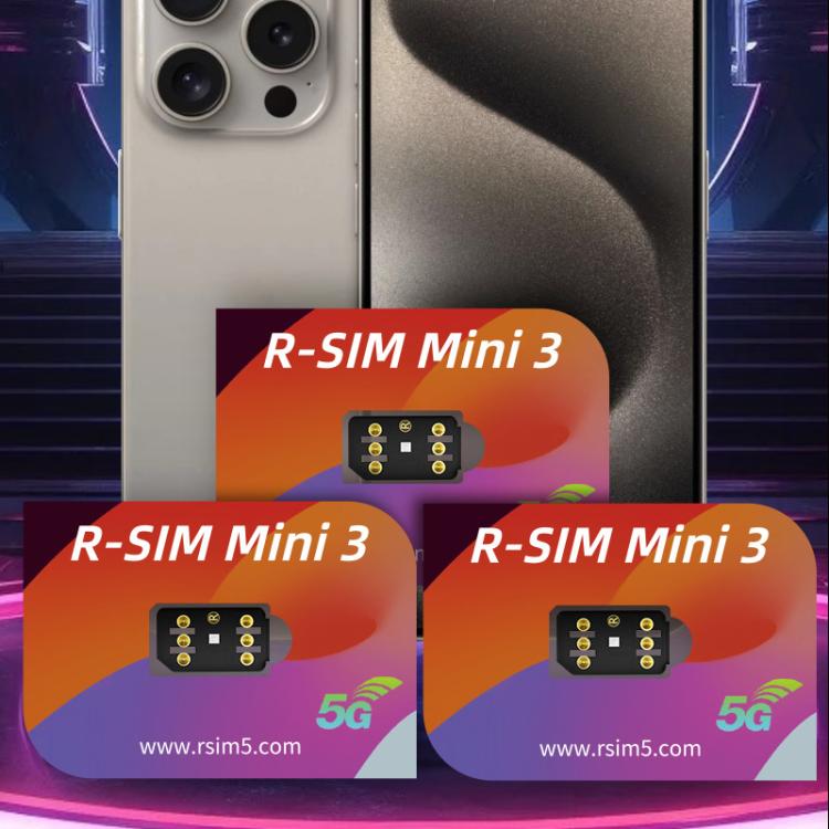 R-SIM Mini 3 SIM Unlock Chip For iPhone 13-16 Dual SIM Models