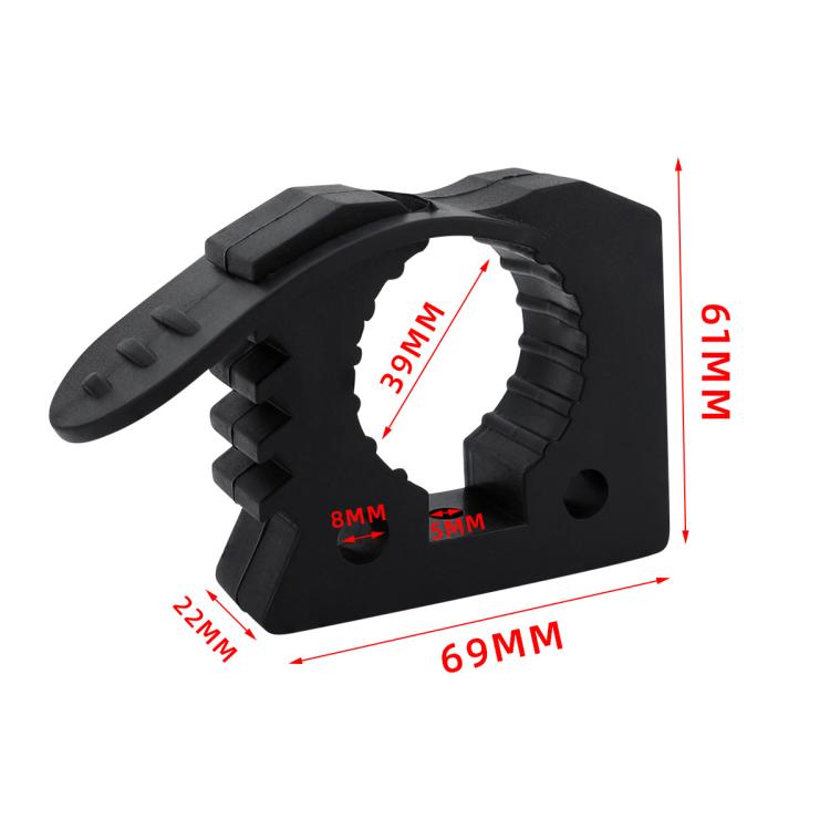 Car Quick-Fix Adjustable Rubber Clip Installation Clamp, 2 Red 2 Black, 4 Red 4 Black