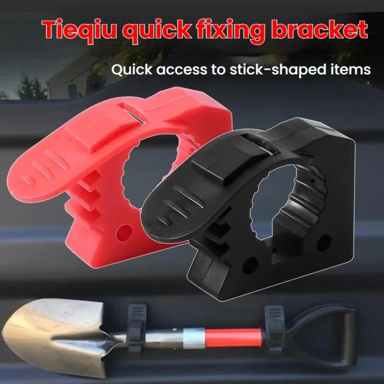 Car Quick-Fix Adjustable Rubber Clip Installation Clamp, 2 Red 2 Black, 4 Red 4 Black