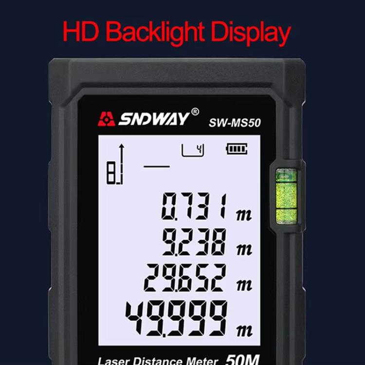 Laser Distance Measuring Instrument High Precision Laser Ruler, SNDWAY SW-MS50 50M, SNDWAY SW-MS70 70M, SNDWAY SW-MS100 100M