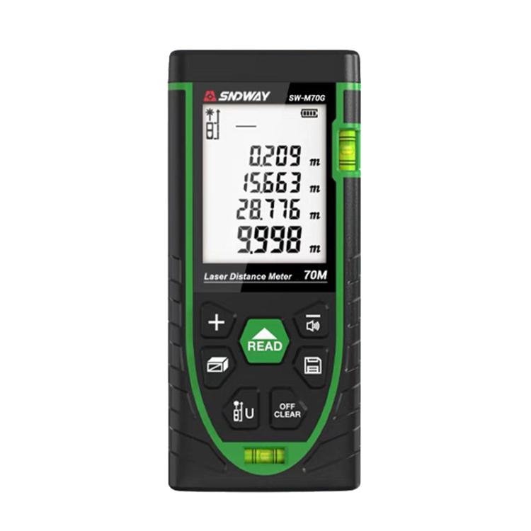 Indoor Outdoor General Purpose Green Laser Range Finder, SNDWAY SW-M50G 50M, SNDWAY SW-M70G 70M, SNDWAY SW-M100G 100M
