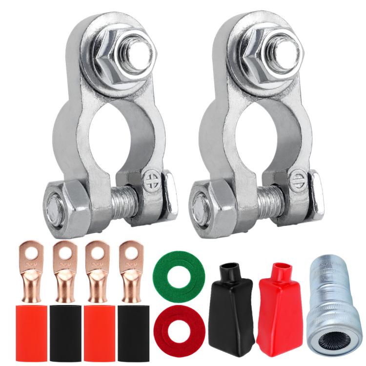 M8 RV Yacht Battery Zinc Alloy Battery Terminal Wiring Clip, 2x3/8 inch, 2x5/16 inch, 2x3/8 inch With Brush, 2x5/16 inch With Brush