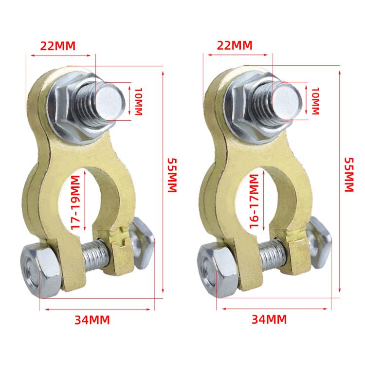 M10 RV Yacht Battery Zinc Alloy Battery Terminal Wiring Clip, Set 1, Set 2 With Brush