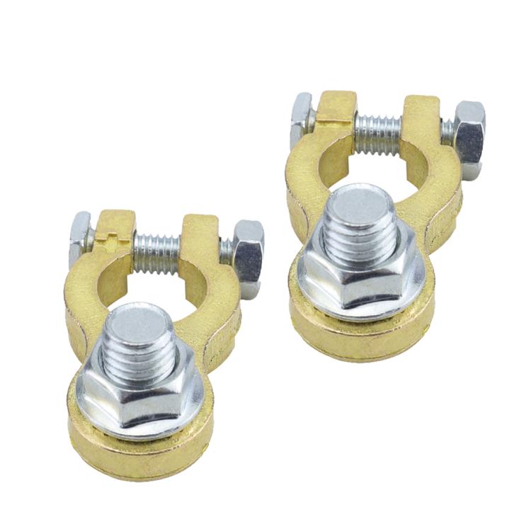 M10 RV Yacht Battery Zinc Alloy Battery Terminal Wiring Clip, Set 1, Set 2 With Brush