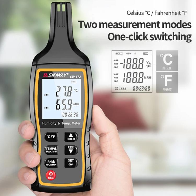 Handheld Digital Temperature Humidity Meter High Sensitivity Temperature Humidity Meter, SW-572