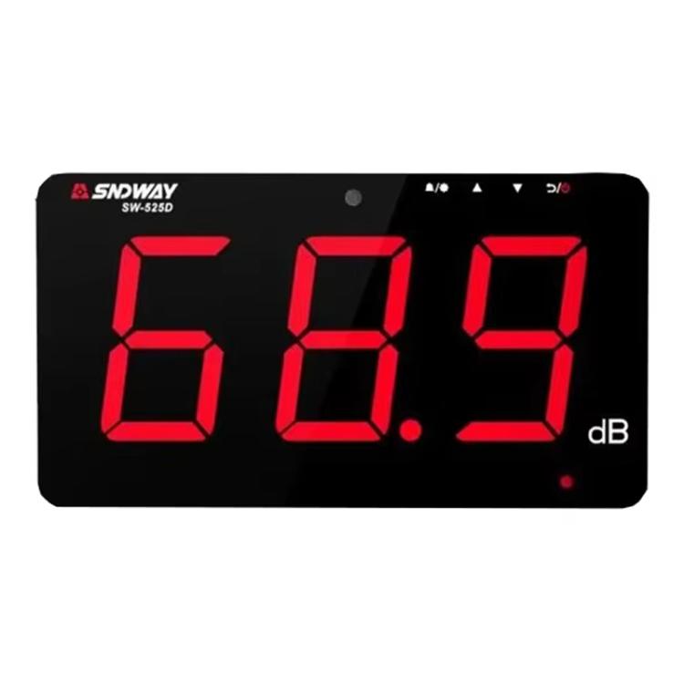 9.6 inch Wall Mounted Decibel Meter Large Screen Environmental Noise Monitor