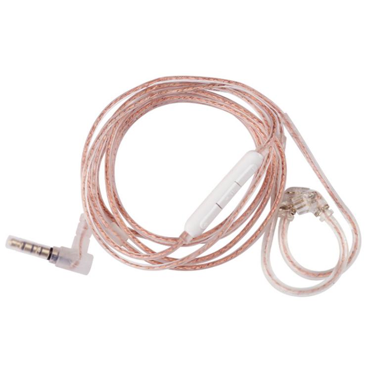 CVJ Dual Parallel 2 Pin 0.78mm S Universal Headphone Cable, Without Mic, With Mic