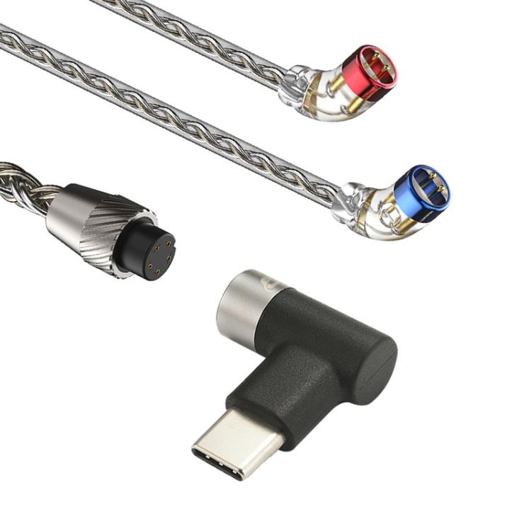 CVJ TS800 Eight Strands Copper Silver Plated Interchangeable Audio Plugs Headphone Upgrade Cable, 4.4mm S Pin, 4.4mm 0.75mm, 4.4mm 0.78mm, 4.4mm MMCX, Type-C S Pin, Type-C 0.75mm, Type-C 0.78mm, Type-C MMCX