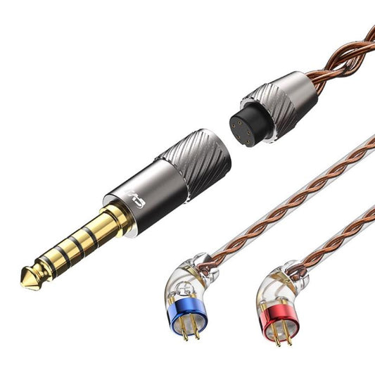 CVJ VS400 Interchangeable Audio Plug Oxygen-Free Copper Headphone Upgrade Cable, 4.4mm S Pin, 4.4mm 0.75mm, 4.4mm 0.78mm, 4.4mm MMCX, Type-C 0.75mm, Type-C 0.78mm, Type-C MMCX, Type-C S Pin
