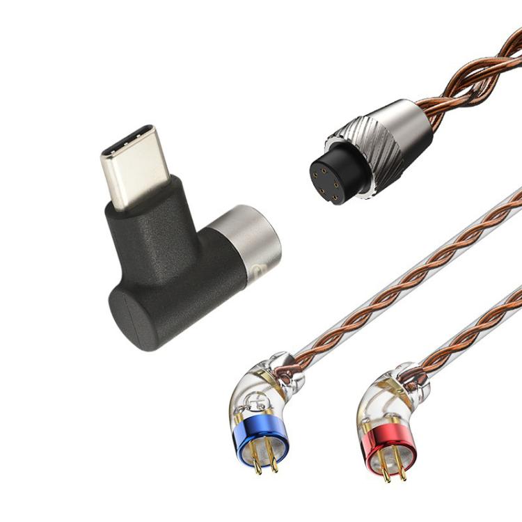 CVJ VS400 Interchangeable Audio Plug Oxygen-Free Copper Headphone Upgrade Cable, 4.4mm S Pin, 4.4mm 0.75mm, 4.4mm 0.78mm, 4.4mm MMCX, Type-C 0.75mm, Type-C 0.78mm, Type-C MMCX, Type-C S Pin