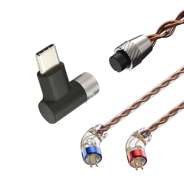 CVJ VS400 Interchangeable Audio Plug Oxygen-Free Copper Headphone Upgrade Cable, 4.4mm S Pin, 4.4mm 0.75mm, 4.4mm 0.78mm, 4.4mm MMCX, Type-C 0.75mm, Type-C 0.78mm, Type-C MMCX, Type-C S Pin