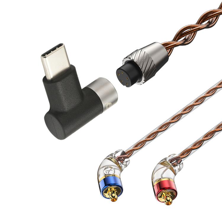 CVJ VS400 Interchangeable Audio Plug Oxygen-Free Copper Headphone Upgrade Cable, 4.4mm S Pin, 4.4mm 0.75mm, 4.4mm 0.78mm, 4.4mm MMCX, Type-C 0.75mm, Type-C 0.78mm, Type-C MMCX, Type-C S Pin