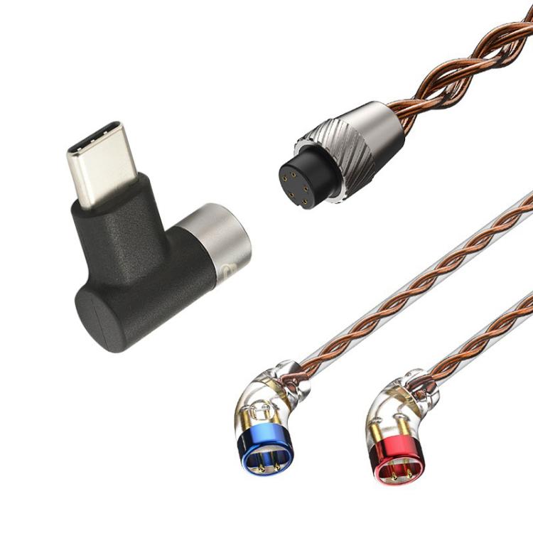 CVJ VS400 Interchangeable Audio Plug Oxygen-Free Copper Headphone Upgrade Cable, 4.4mm S Pin, 4.4mm 0.75mm, 4.4mm 0.78mm, 4.4mm MMCX, Type-C 0.75mm, Type-C 0.78mm, Type-C MMCX, Type-C S Pin