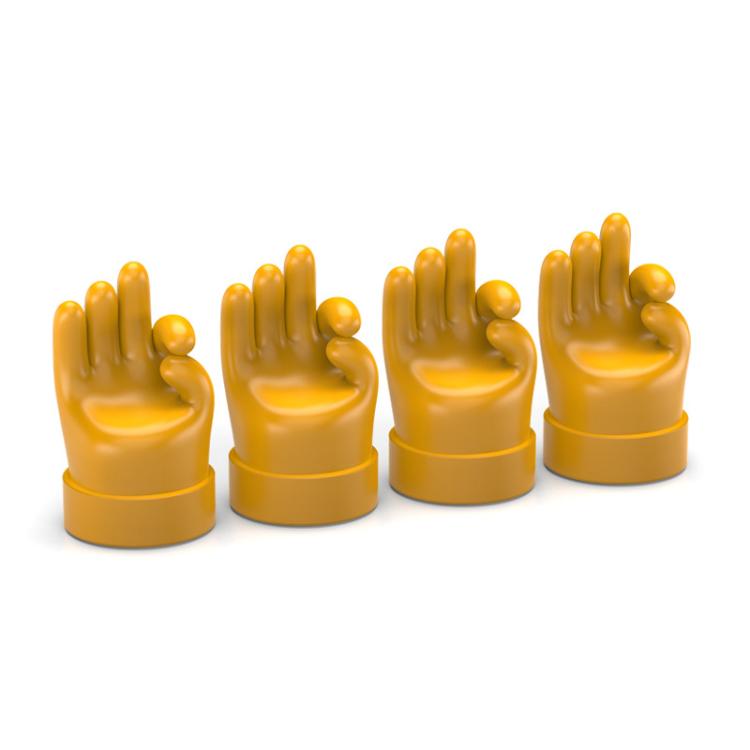 4pcs /Set Car Gesture Valve Tire Decorative Rubber Cap, Yellow Middle Finger, Black Middle Finger, Yellow OK, Black OK, Yellow Rock, Black Rock, Yellow Yeah, Black Yeah, Yellow Six, Black Six