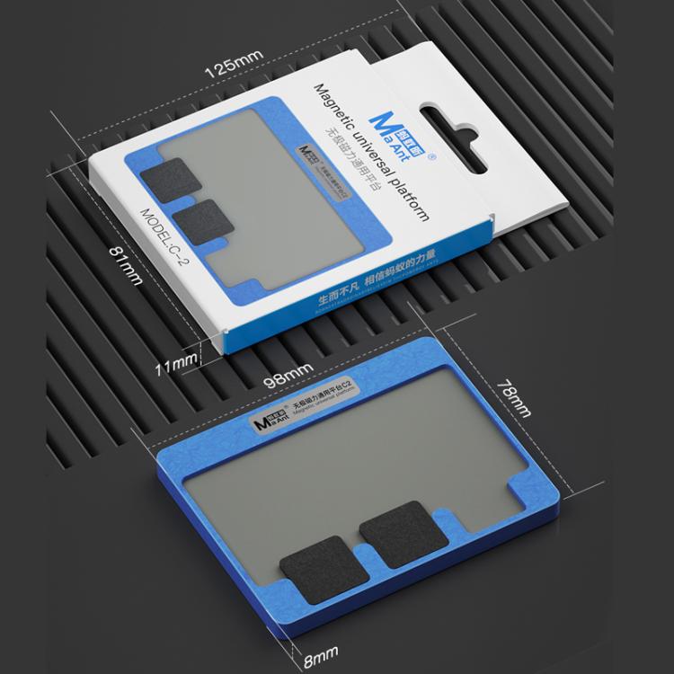 Universal Magnetic Base Cell Phone CPU Motherboard Maintenance Middle Layer Layered Tinning Platform, C2