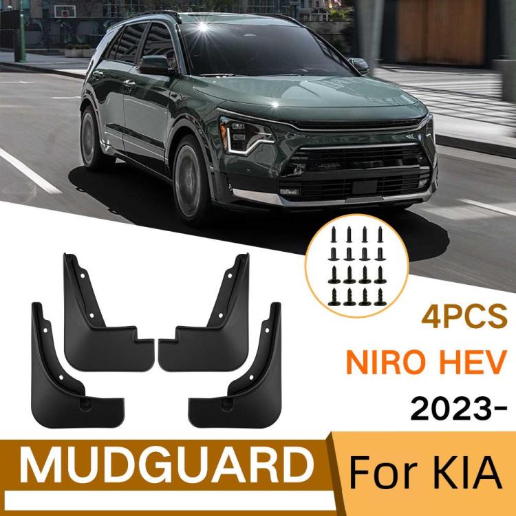For 2023-2024 Kia Niro HEV Car Tire Soft Rubber Mudguard, For Kia Niro HEV 2023-2024