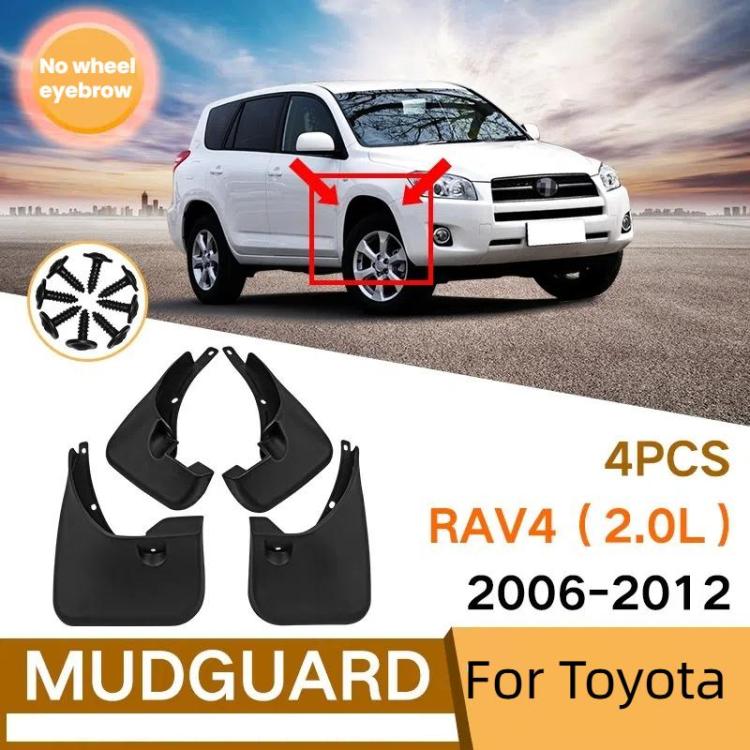 For 2006-2012 Toyota RAV4 2.0L Car Tire Soft Rubber Mudguard, For Toyota RAV4 2006-2012