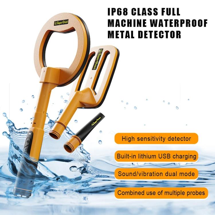 Goint IP960 Handheld 3 In 1 Metal Detector Outdoor Treasure Hunting Pulse Waterproof Rechargeable Gold Detector, IP960