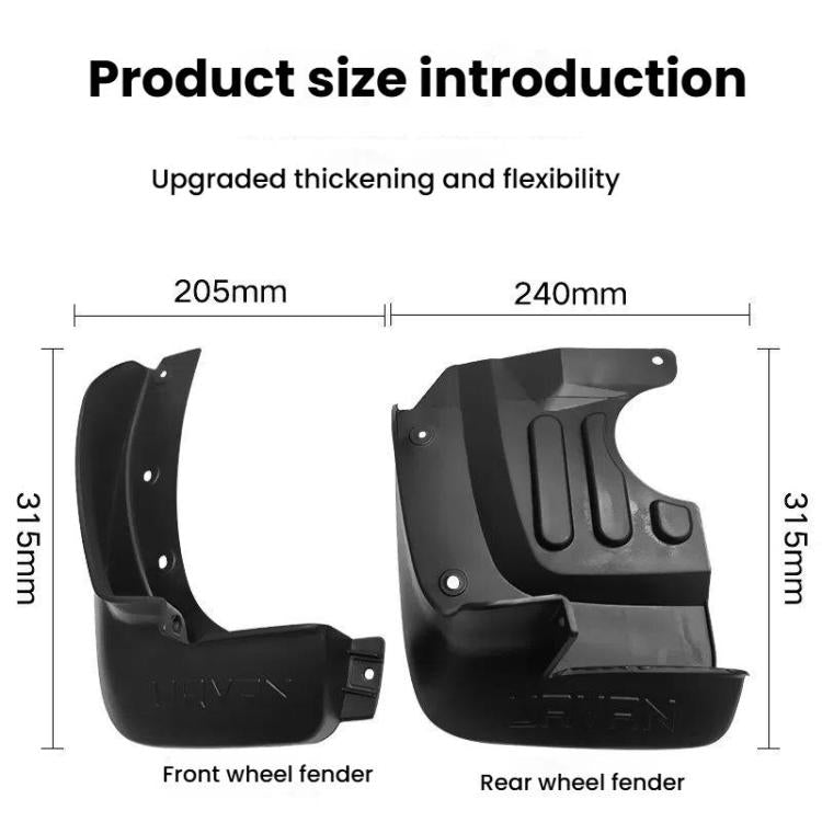 For Nissan NV350 Car Tire Soft Mudguard