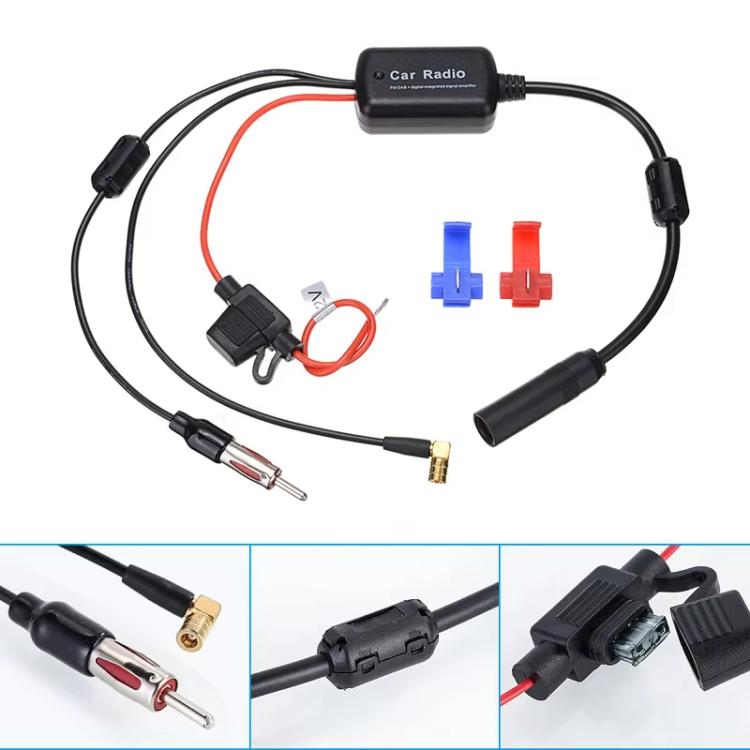 3 In 1 Car Radio FM/AM/DAB Antenna Signal Amplifier