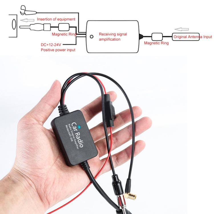 3 In 1 Car Radio FM/AM/DAB Antenna Signal Amplifier