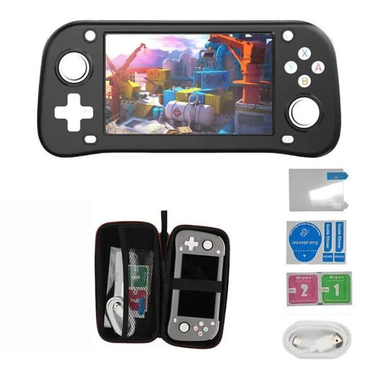 Console de jeu portable rétro XF43, console de jeu vidéo à écran large de 4,3 pouces, open source, 64 Go, 128 Go