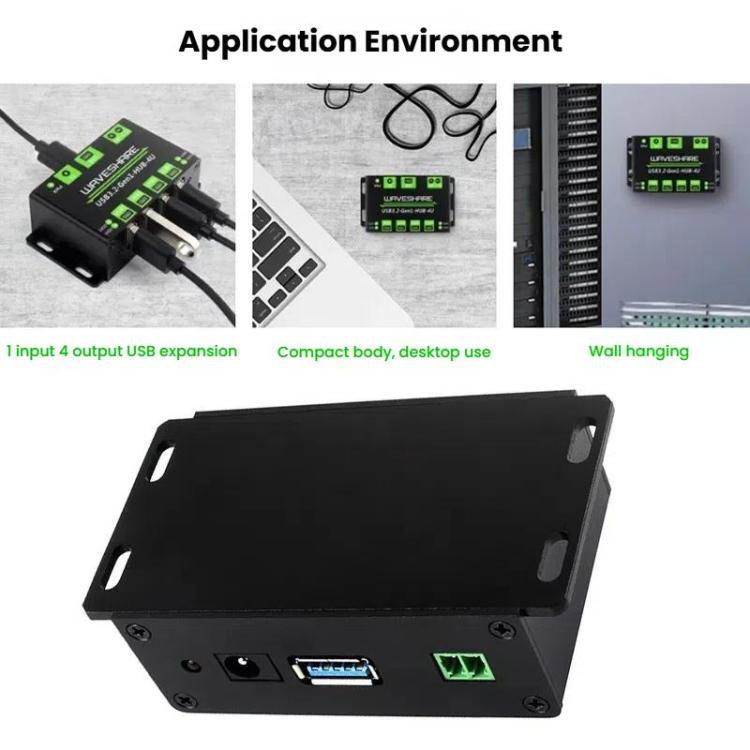 4 Way USB 3.2 Hub 1 To 4 Metal Case Extender, 27837