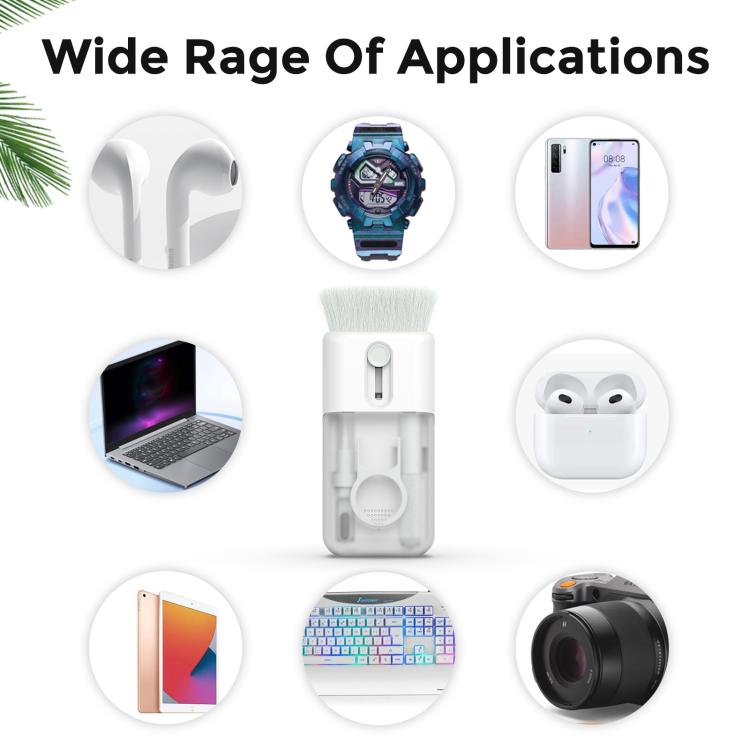 AhaStyle WG93 6 In 1 Earphone Phone Keyboard Multi-Functional Cleaning Tools, WG93