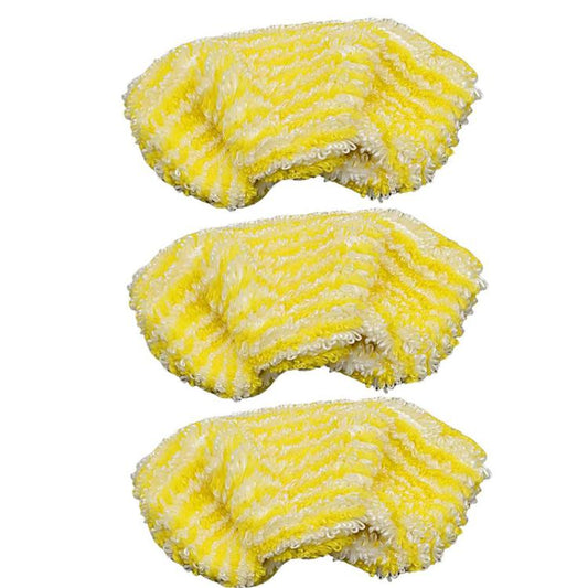 For Karcher Easyfix SC1 SC2 SC3 SC4 SC5 SV7 Steam Mop Replacement, 3pcs /Pack Flat Mop Attachments, 3pcs /Pack Mop Pads