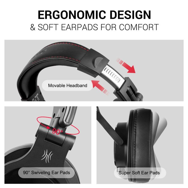 OneOdio A71M Headset Wired DJ Disc Monitor Headphones With Mic Computer Headphone