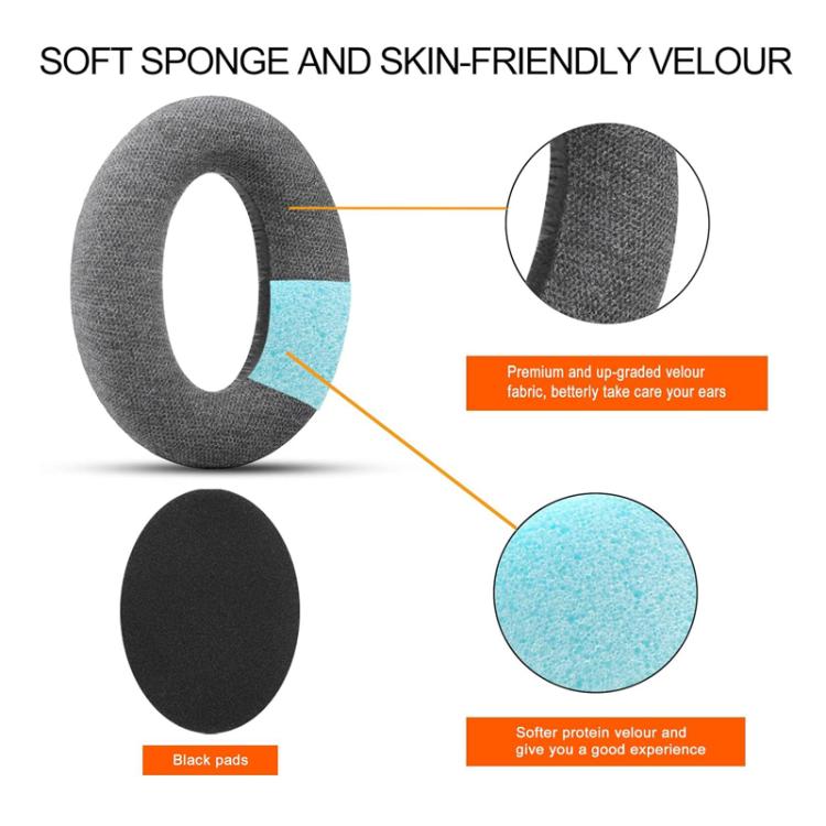 1pair Replacement Ear Pads For Sennheiser HD545, HD565, HD580, HD600, HD650 Headphones, Ear Pads