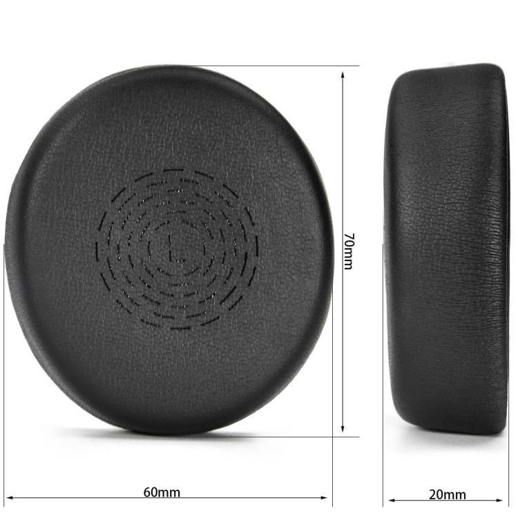 For Jabra Evolve2 55 Stereo Headset 1pair Protein Leather Ear Cushions Soft Replacement Ear Pads, For Jabra Evolve2 55