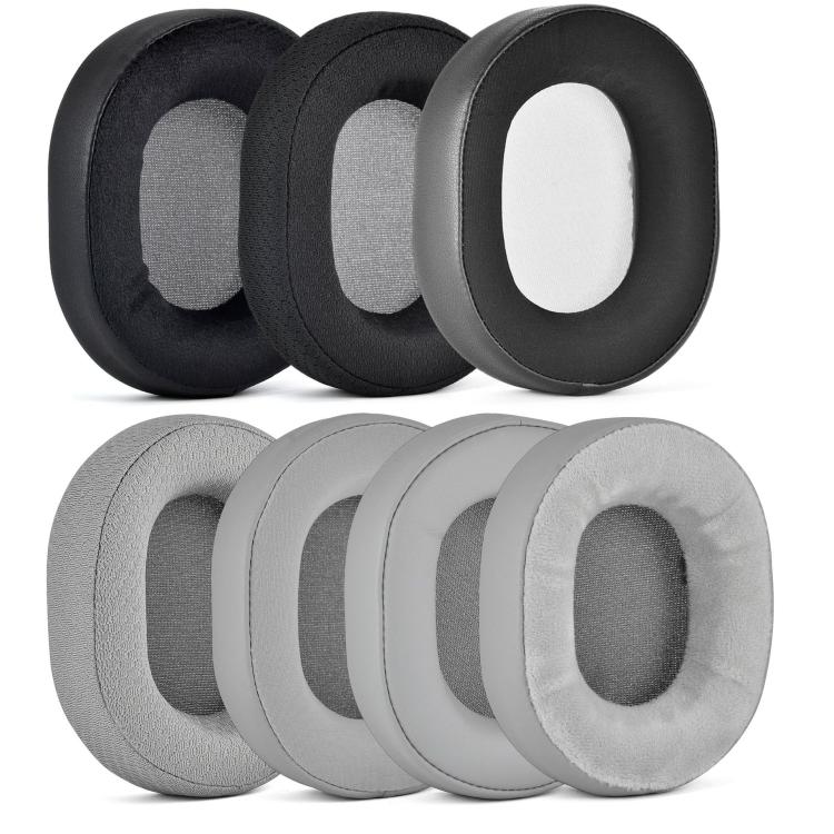For Corsair HS55/HS55 Pro/HS65 Headset 1pair Replacement Ear Cushions Ear Pads, Ice Silk Black, Football Net Black, Leather + Velvet Black, Ice Silk Gray, Football Net Gray, Leather + Velvet Gray