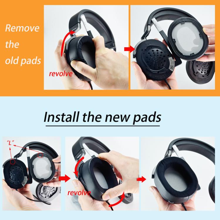 For Corsair HS55/HS55 Pro/HS65 Headset 1pair Replacement Ear Cushions Ear Pads, Ice Silk Black, Football Net Black, Leather + Velvet Black, Ice Silk Gray, Football Net Gray, Leather + Velvet Gray