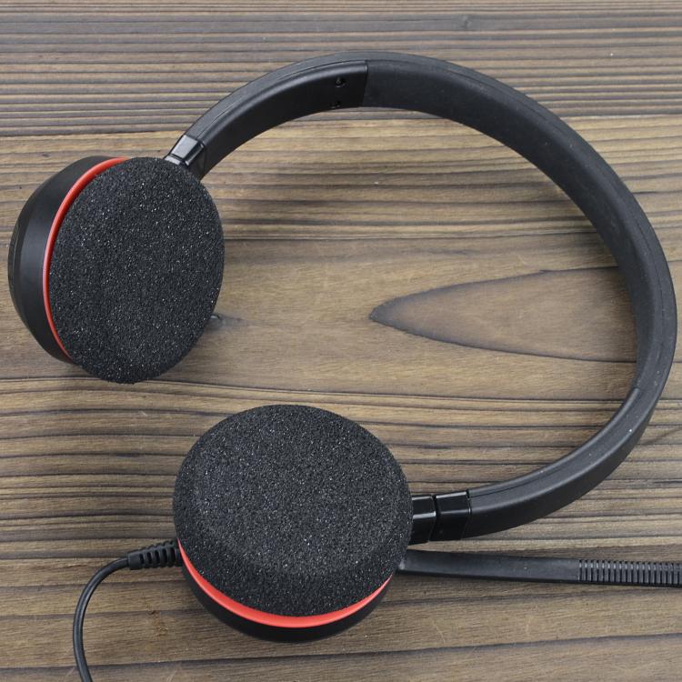 1pair Replacement Foam Ear Cushions for Jabra Evolve 20/20Se/30/30 II/40/65/65 II Headset, For Jabra Evolve 20