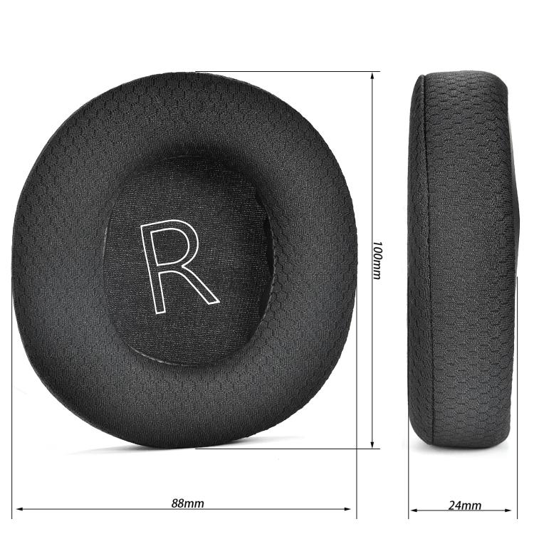 For Microsoft Xbox Series Gaming Headset 1pair Ear Cushion Covers Replacement Ear Pads, Football Net Black