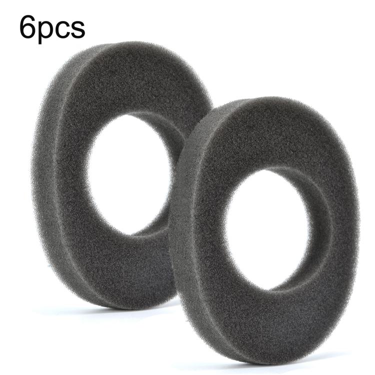 6pcs /Pack Ear Cushions For 3M WorkTunes Connect Series Headphones Noise Isolating Foam Pads, Mesh Cotton Pad, Hollow Type, Solid Type