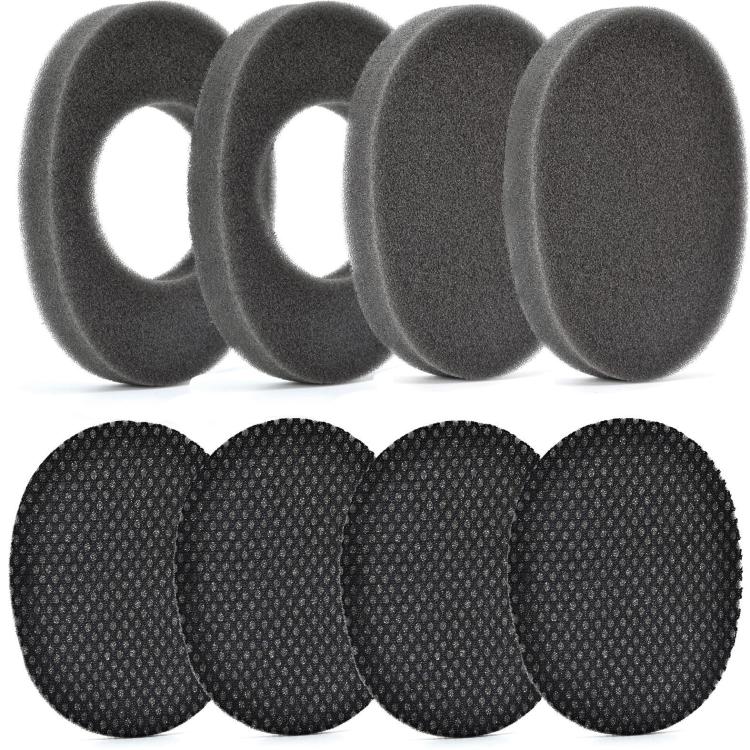 6pcs /Pack Ear Cushions For 3M WorkTunes Connect Series Headphones Noise Isolating Foam Pads, Mesh Cotton Pad, Hollow Type, Solid Type