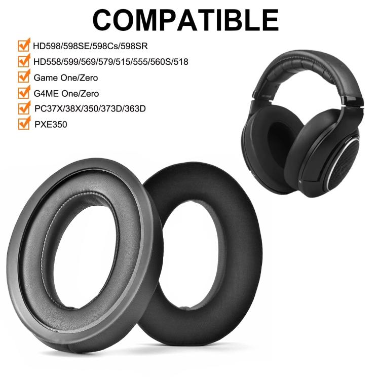1pair Ice-Cool Replacement Ear Pads for Sennheiser HD599/HD598/Game Zero/PC38X and More, Ice-Cool