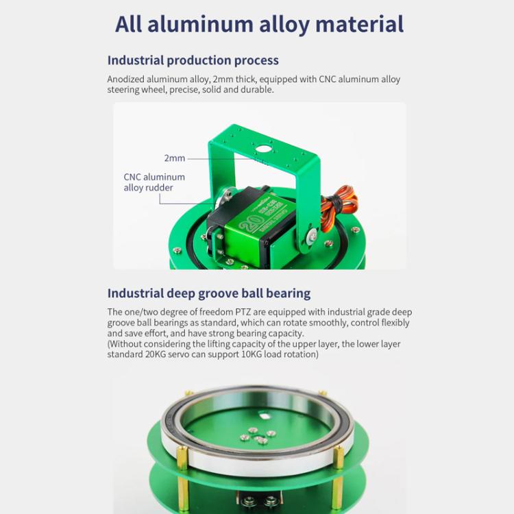 Electric Platform For Robot Car, Yahboom 1DOF Green, Yahboom 1DOF With Servo Green, Yahboom 2DOF Green, Yahboom 2DOF With Servo Green, Yahboom 1DOF Black, Yahboom 1DOF With Servo Black, Yahboom 2DOF Black, Yahboom 2DOF With Servo Black