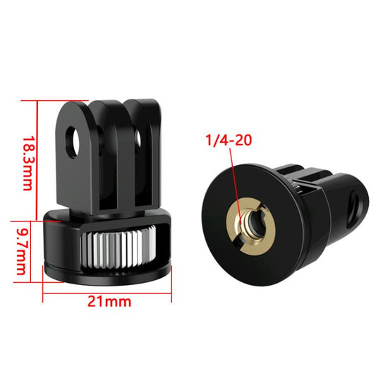 Drei-Slot-Adapter Kamerakäfig 360-Grad-Drehanschluss Stativ 1/4 Zoll Adapter, TFSM062, TFSM062-B, TFSM063, TFSM063-B, TFSM064, TFSM065, TFSM065-B