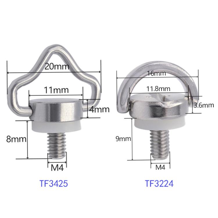 M4 Quick Release Screw Camera Drone Shoulder Strap Lanyard Screw, TF3224 2pcs, TF3425 2pcs