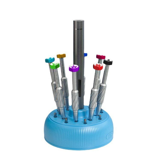 Magnetic Screwdriver Rotating Box 360-degree Rotation 17-slot Screwdriver Storage Box, RL-078