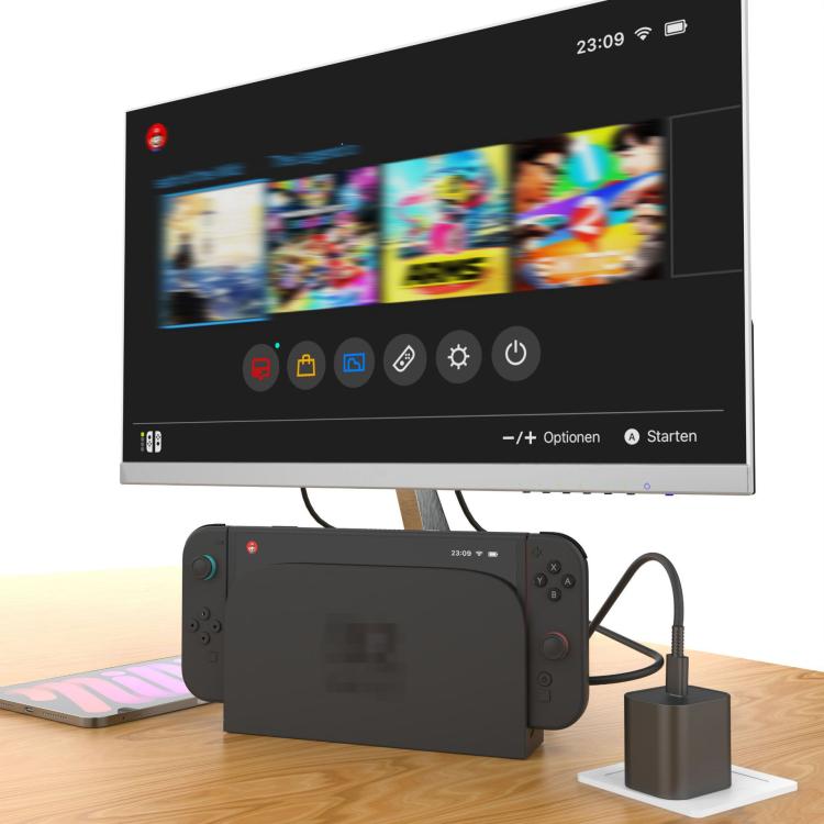 For Nintendo Switch 2 Fast Charger 60W Power Adapter Wall Plug With USB-C Cable, EU Plug, US Plug, UK Plug