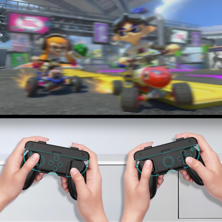 For Nintendo Switch 2 Joy-Con Controllers 2-in-1 Detachable Grip for Dual/Single-Hand Use
