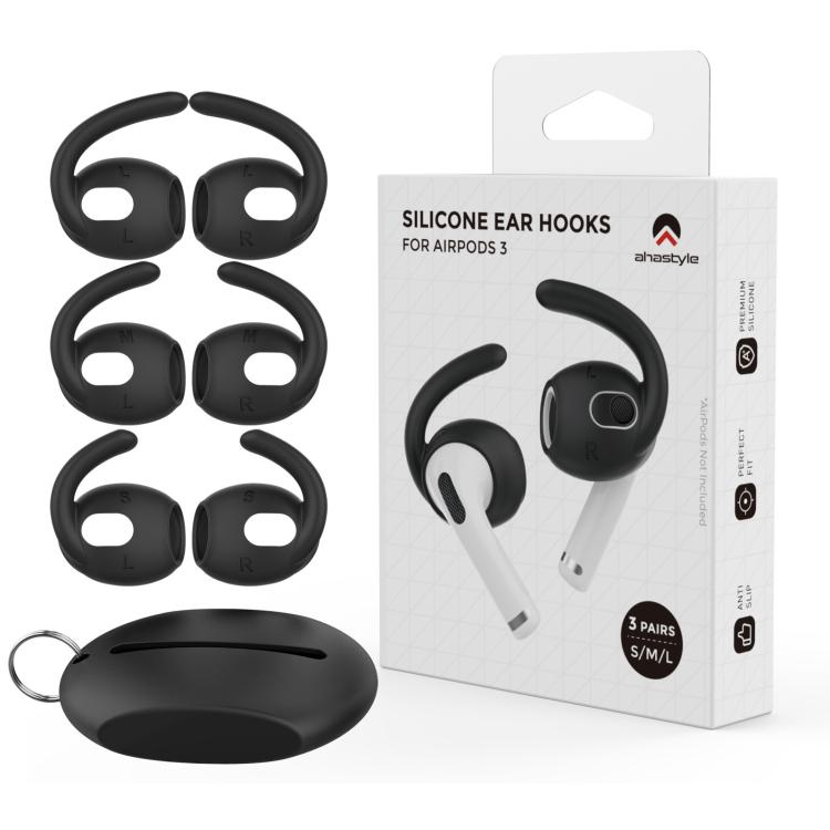 For AirPods 3 AhaStyle PT60-3 3pairs S+M+L Earphone Silicone Soft Ear Covers, For AirPods 3 PT60-3, For AirPods 3 PT60